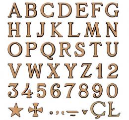 BRONZE LETTERS 'ROMANO' MODEL. FINISHED SATIN